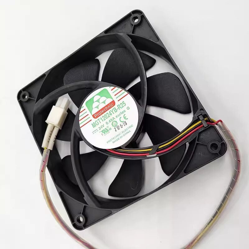1PCS MGT12024YB-R25 12025 24V 0.48A 12CM 3-Pin Inverter Cooling Fan