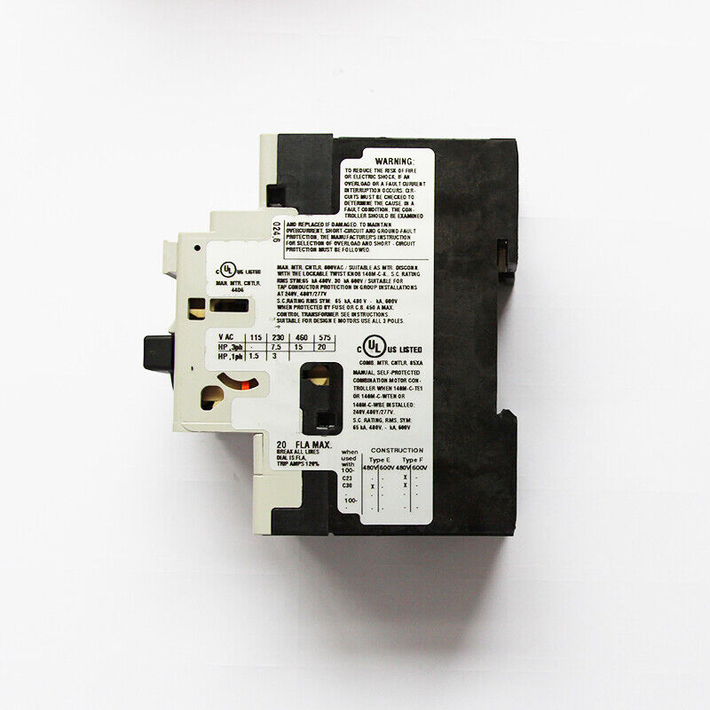 Allen Bradley 140M-D8E-C20 Replacement Circuit Breaker - ALLEN BRADLEY