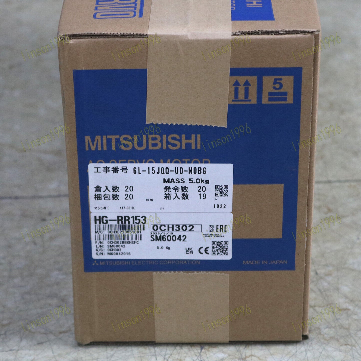 Mitsubishi HG-RR153 AC Servo Motor in a Box, 1-Year Warranty - MITSUBISHI