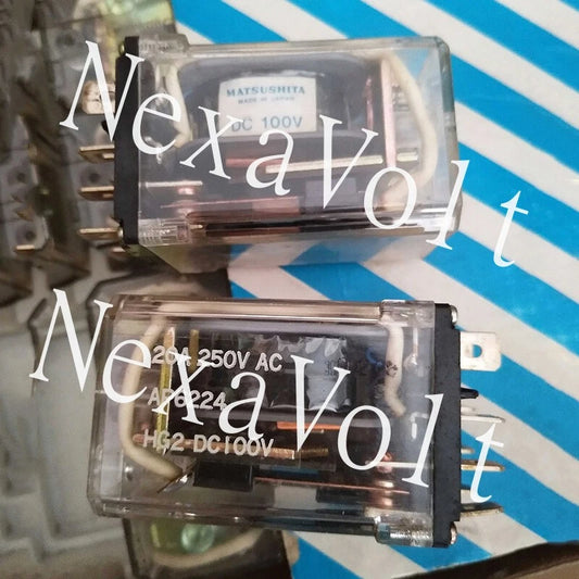 1pc MATSUSHITA HG2-DC100V Power Relay 100VDC 20A 250VAC