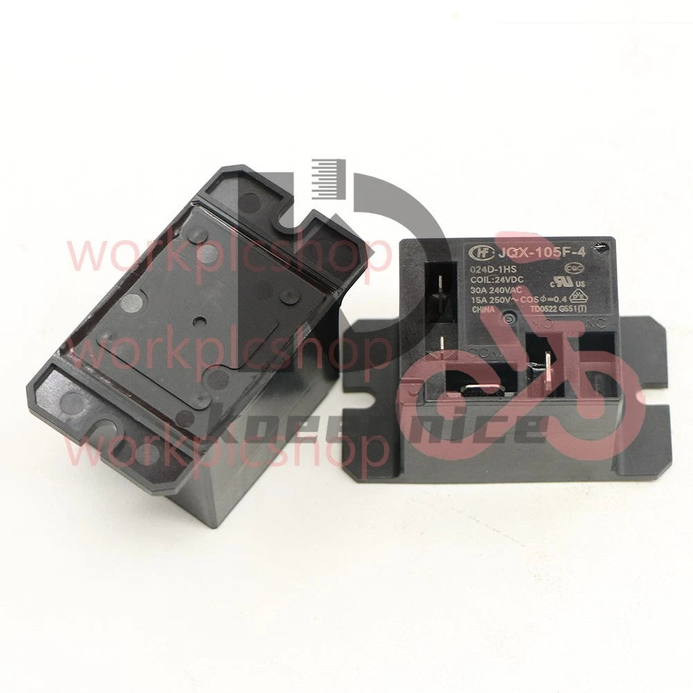HONGFA HF105F-4-024D-1HST=JQX105F-4-024D-1HS 24VDC Power Relay 4Pins 30A 240VAC