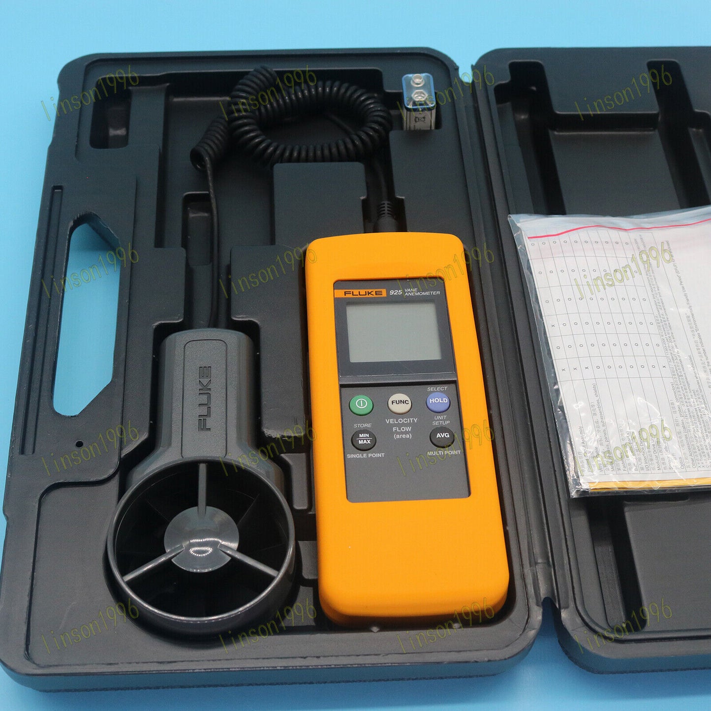 FLUKE 925 Wind Speed & Temperature Meter - FLUKE