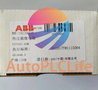 1PC For ABB TA75DU-42M Thermal Overload Relay 29-42A