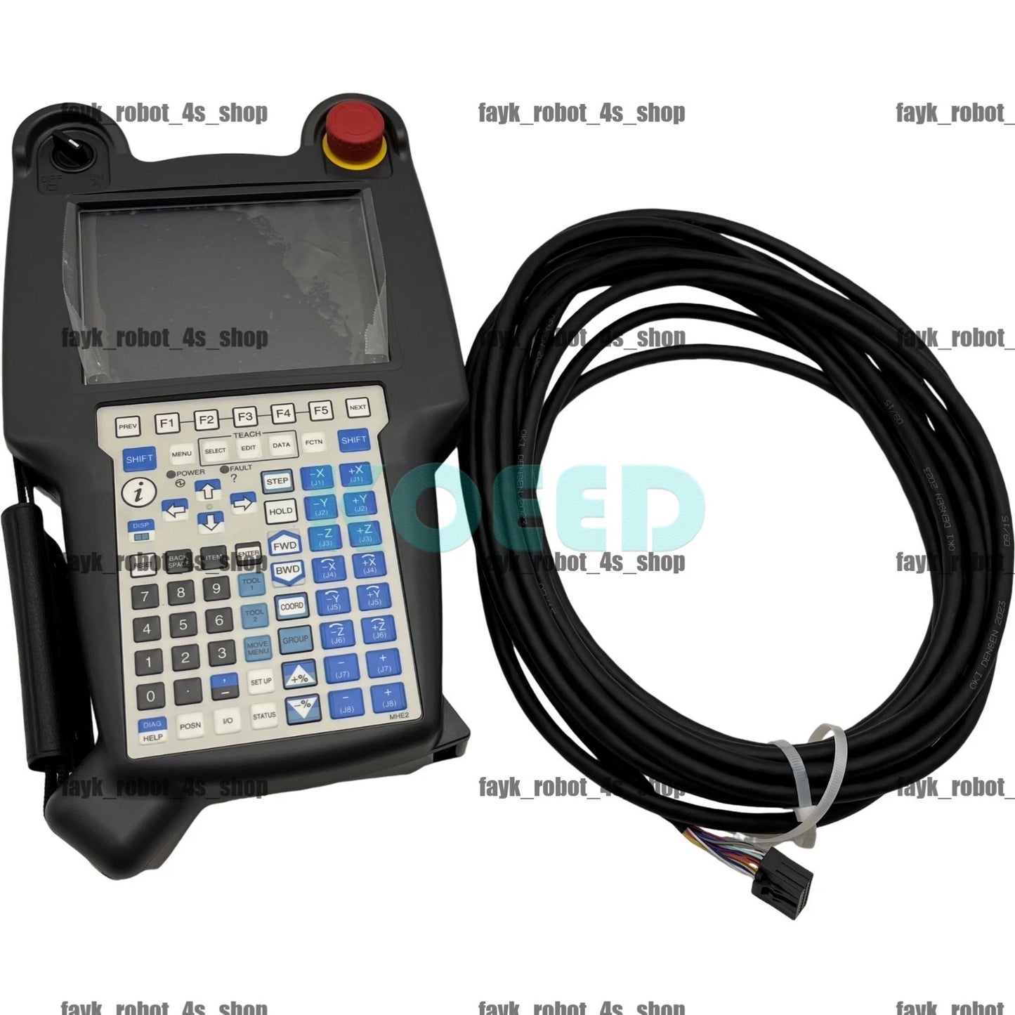 Refurbished A05B-2255-C105#EAW Teach pendant+ L=10.5MC cable For Fanuc robot