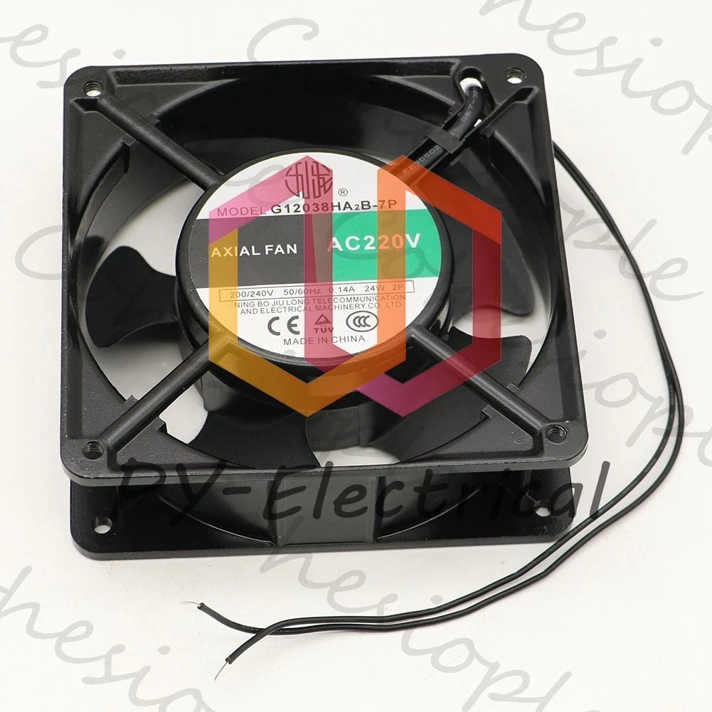 1 PCS 0.14A 24W 2 Wire 120 * 120 * 38MM AXIAL Fan G12038HA2B-7P AC 220V