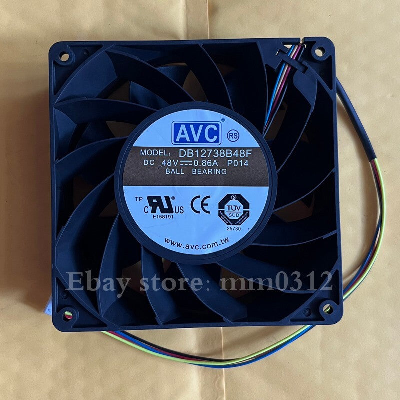 1pcs  AVC DB12738B48F-P014 48V 0.86A 12.7cm 12738 4-wire cooling fan