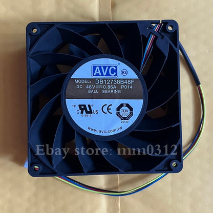 1pcs  AVC DB12738B48F-P014 48V 0.86A 12.7cm 12738 4-wire cooling fan