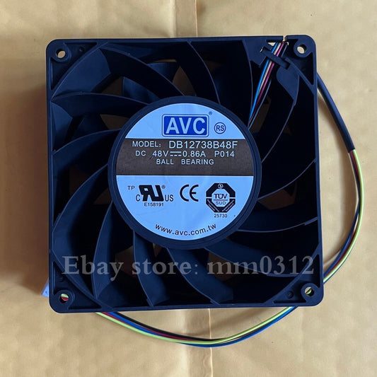 1pcs  AVC DB12738B48F-P014 48V 0.86A 12.7cm 12738 4-wire cooling fan