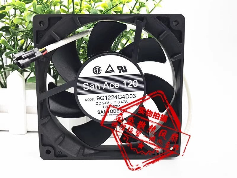 Sanyo 12025 9G1224G4D03 DC24V 0.47A 12CM 3-Pin Inverter Cooling Fan