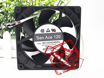 Sanyo 12025 9G1224G4D03 DC24V 0.47A 12CM 3-Pin Inverter Cooling Fan