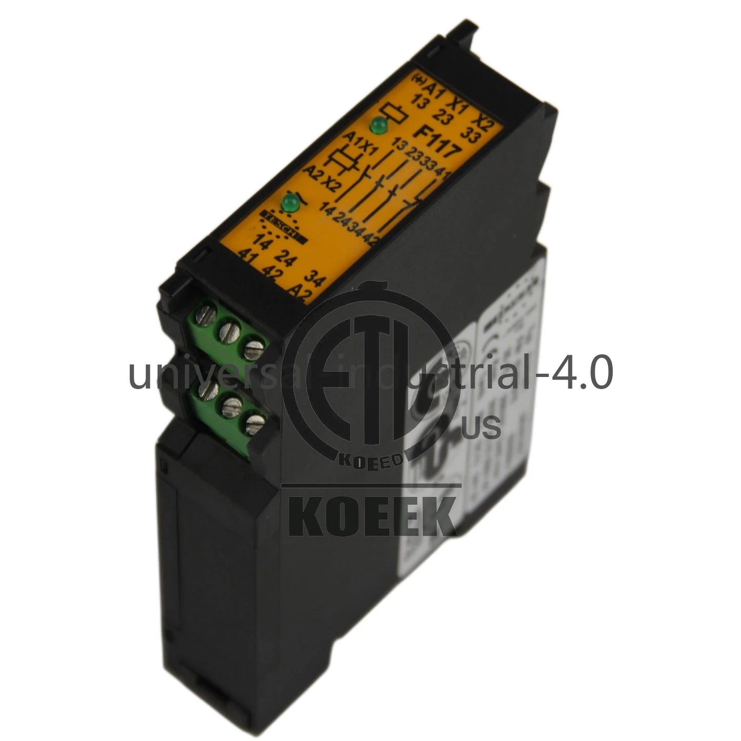 1PC TESCH Type F117X01 24VAC NO.07400015 Safety Relay 50/60Hz #ko