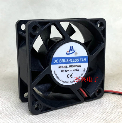 Used JM6025MS DC 24V 12V 0.18A 0.15A 6CM Quiet Fan - JM6025MS