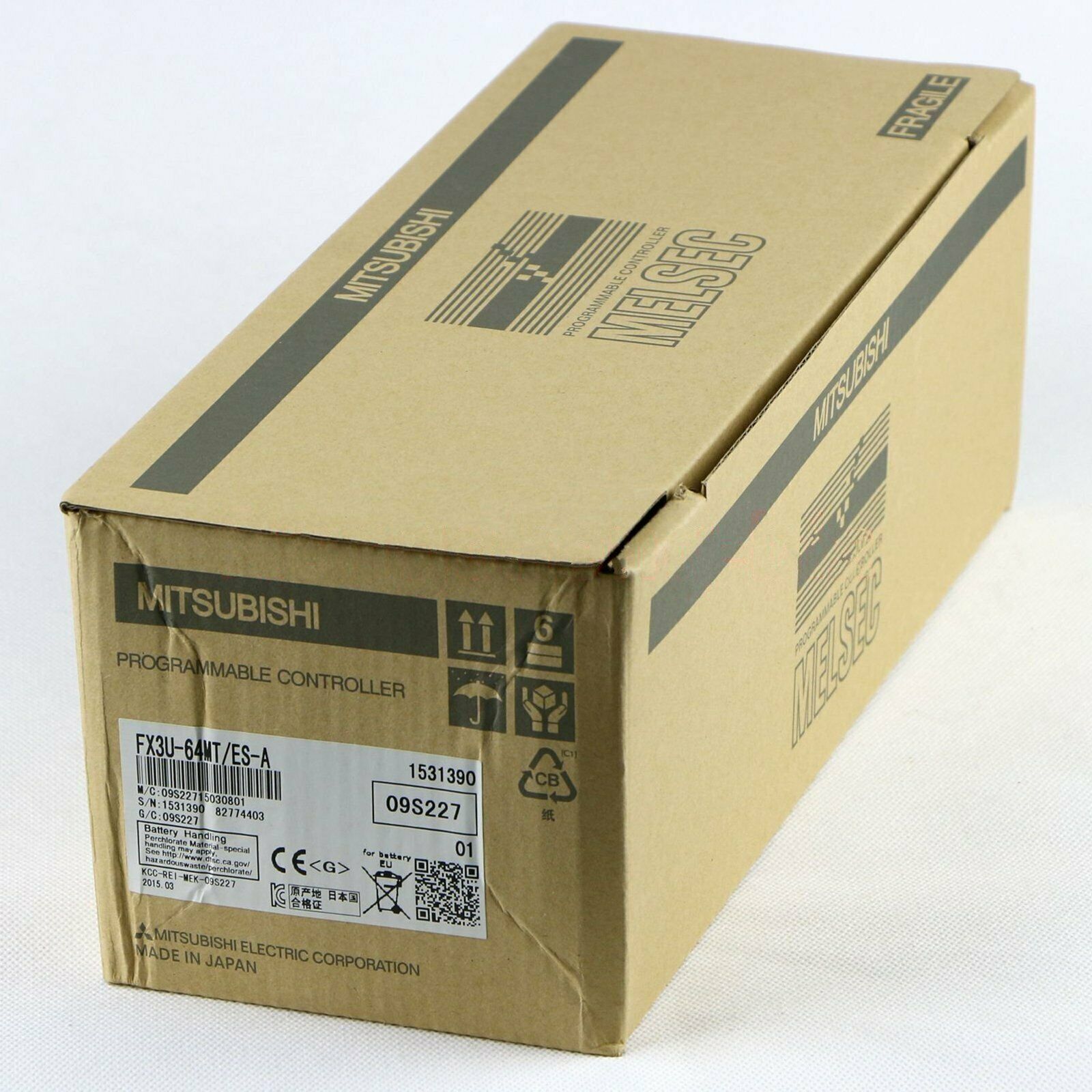 MITSUBISHI FX3U-64MT/ES-A programmable logic controller in box - MITSUBISHI