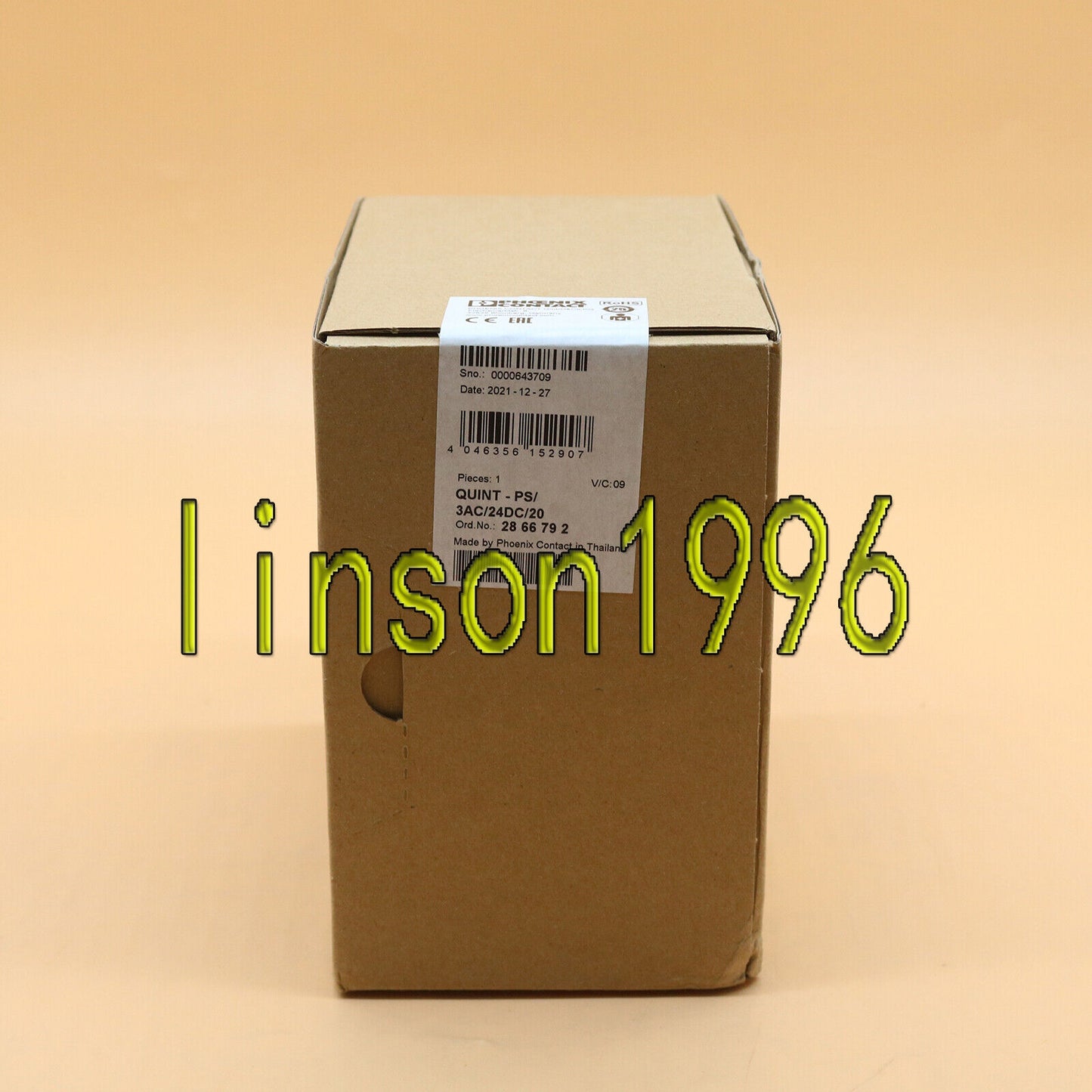 new Phoenix QUINT-PS/3AC/24DC/20 ( 2866792 ) Power Supply - PHOENIX
