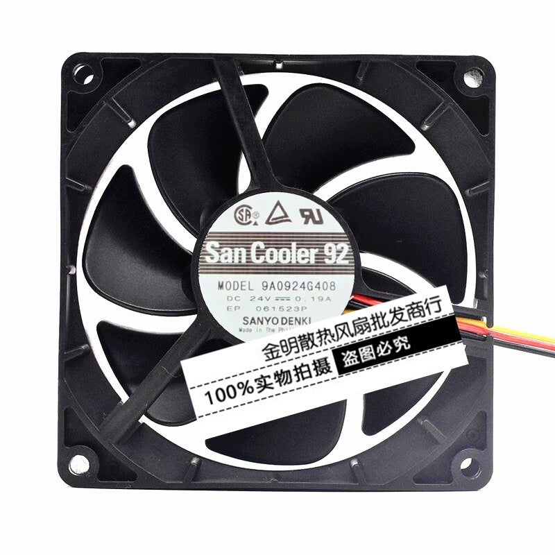 SANYO 9225 9CM 9A0924G408 DC24V 0.19A Inverter Cooling Fan