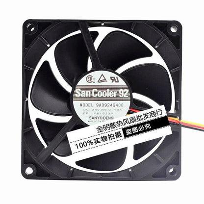 SANYO 9225 9CM 9A0924G408 DC24V 0.19A Inverter Cooling Fan