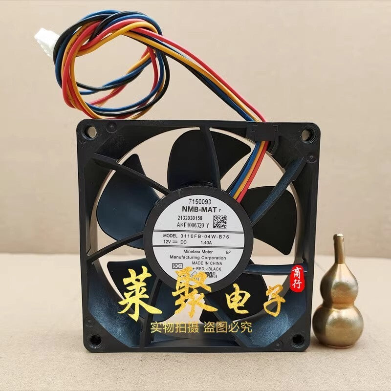 NMB 3110FB-04W-B76 8025 DC12V 1.40A 8CM 4-Pin High Airflow Cooling Fan