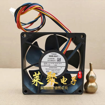 NMB 3110FB-04W-B76 8025 DC12V 1.40A 8CM 4-Pin High Airflow Cooling Fan