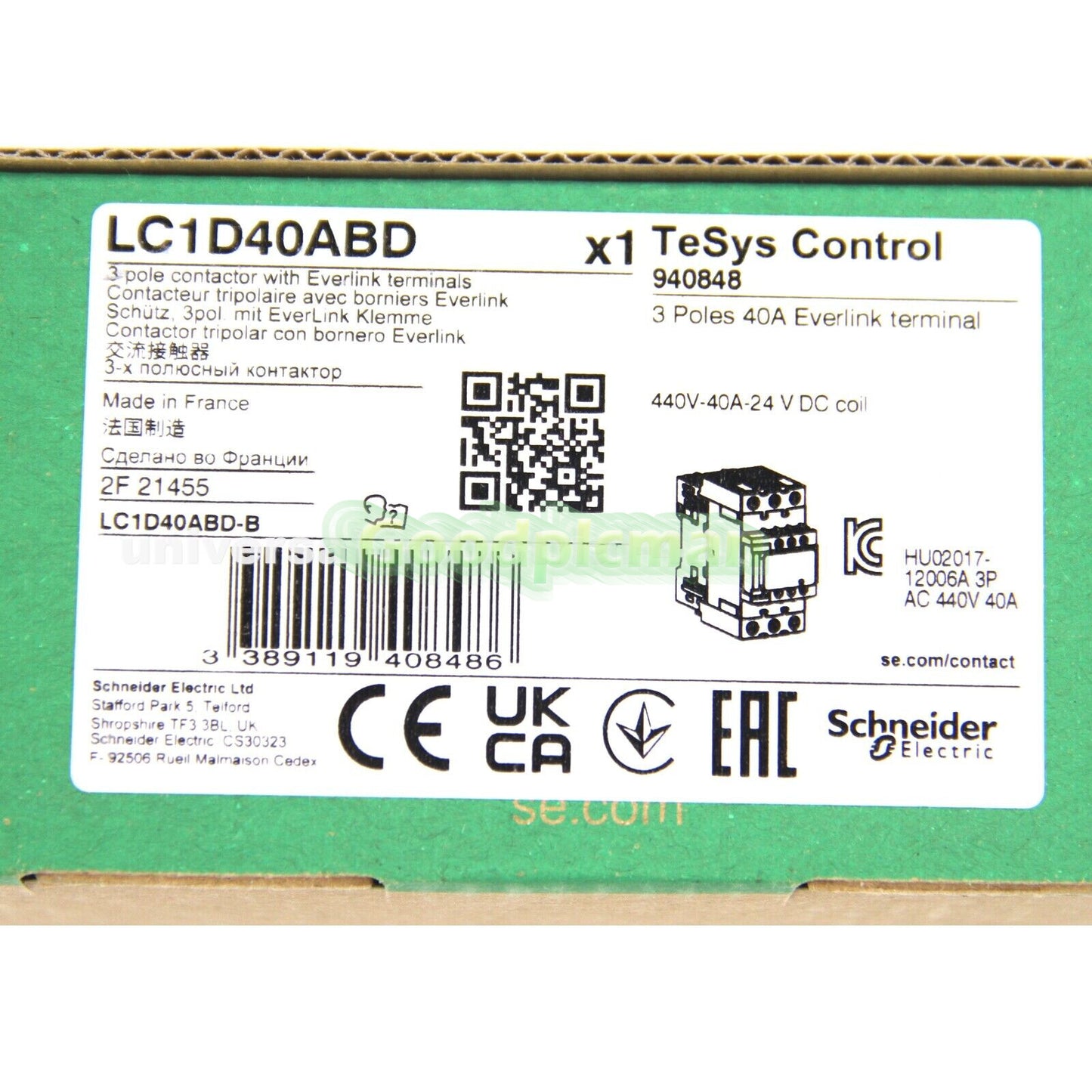SND LC1D40ABD PLC Contactor 1Pcs/
