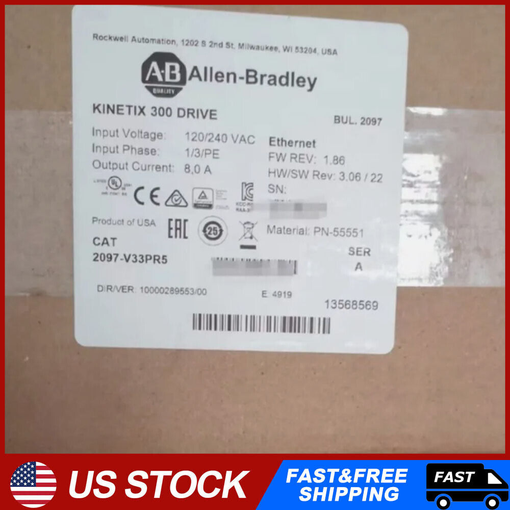 2097-V33PR5 New Factory Sealed AB Allen Bradley 1PCS VERY GOOD AB