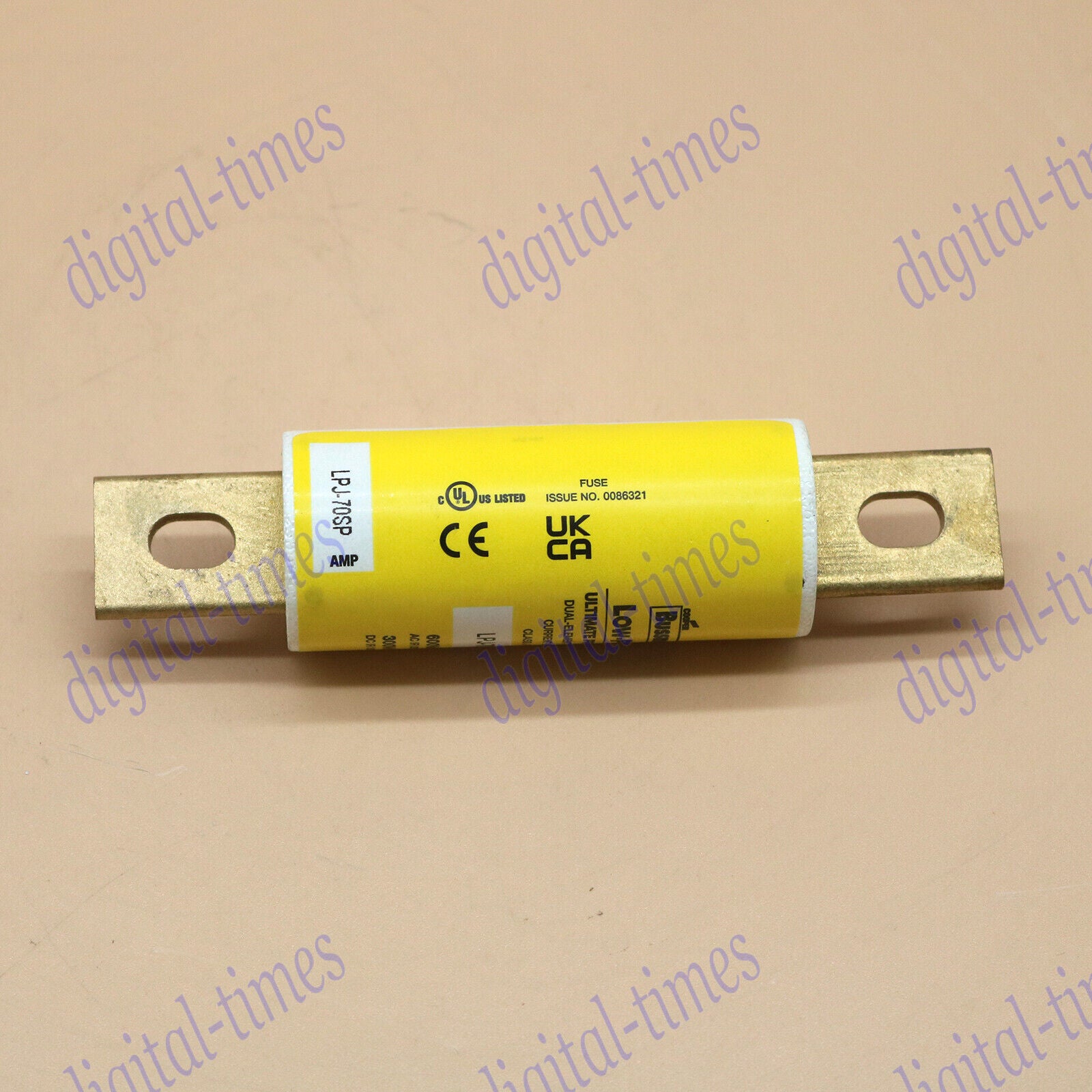 new one  Bussmann LPJ-70SP Dual-Element Time Delay Fuse 600 Volt 70 Amp