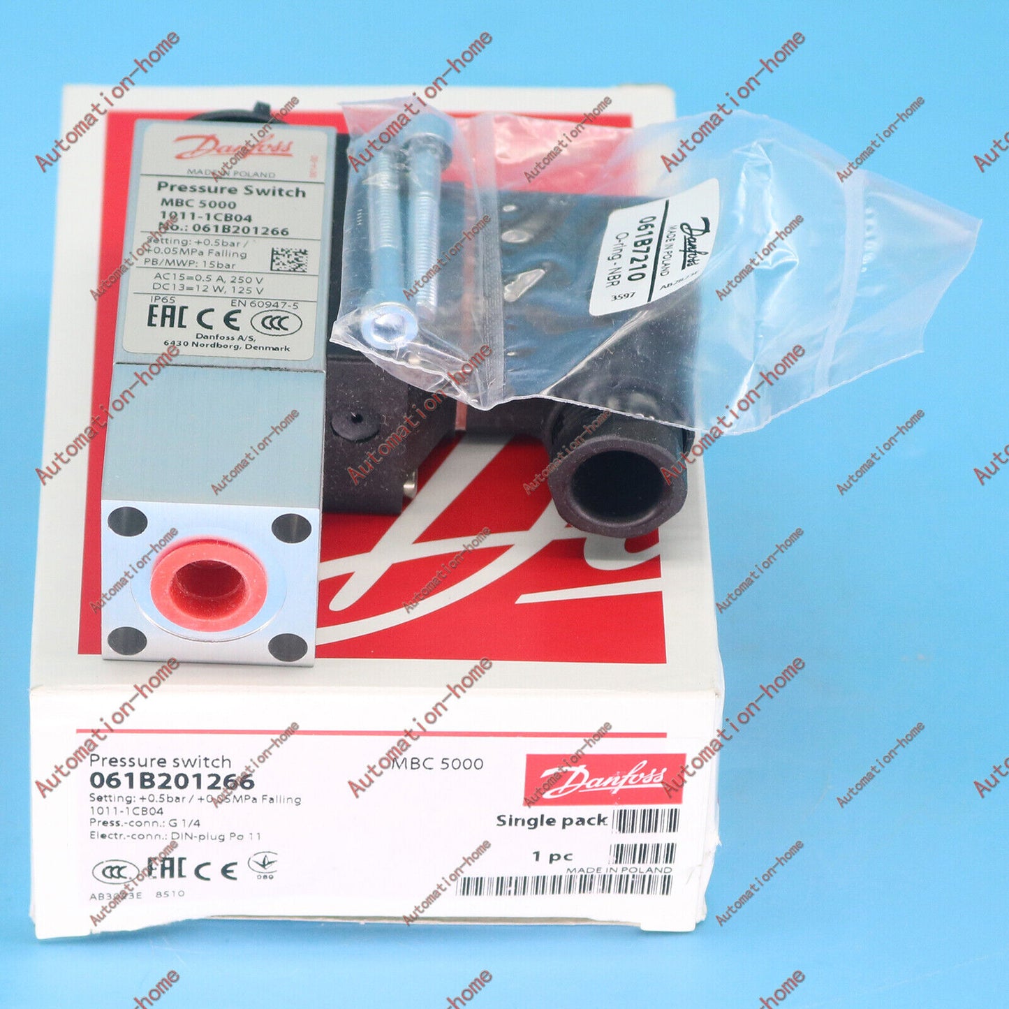 1PC Danfoss MBC 5000 061B201266 Pressure Switch - DANFOSS