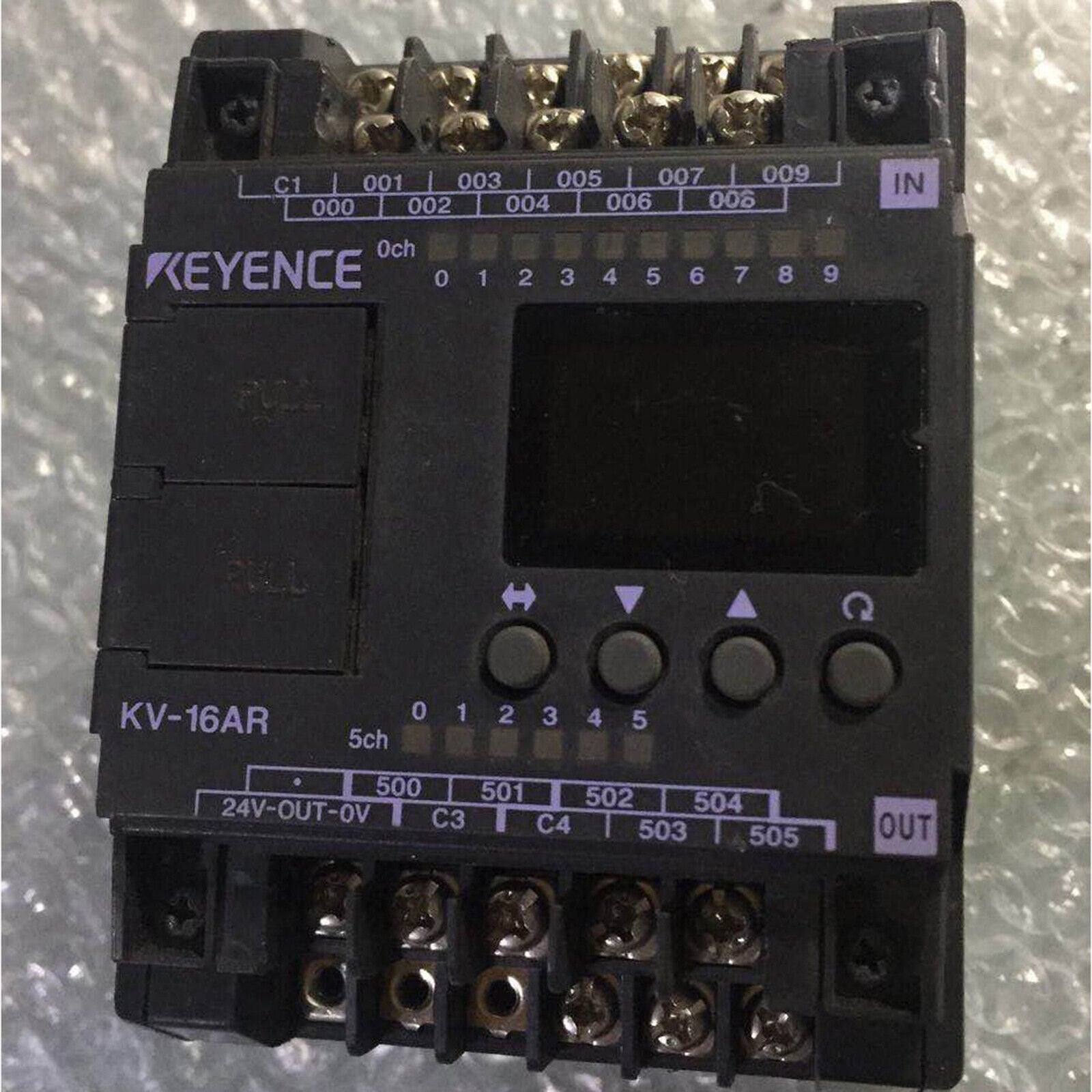 used KEYENCE PLC KV-16AR programmable module - KEYENCE PLC