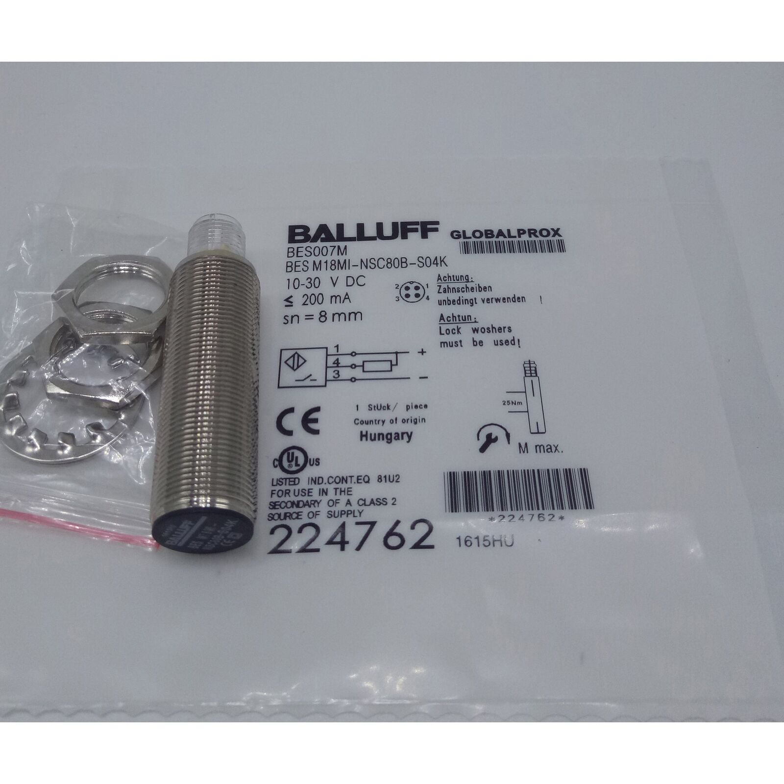 1PC BALLUFF Proximity Sensor BES M18MI-NSC80B-S04K - BALLUFF