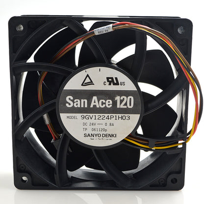 1pcs Sanyo 9gv1224p1h03 12cm 12038 24v 0.8A inverter industrial computer fan