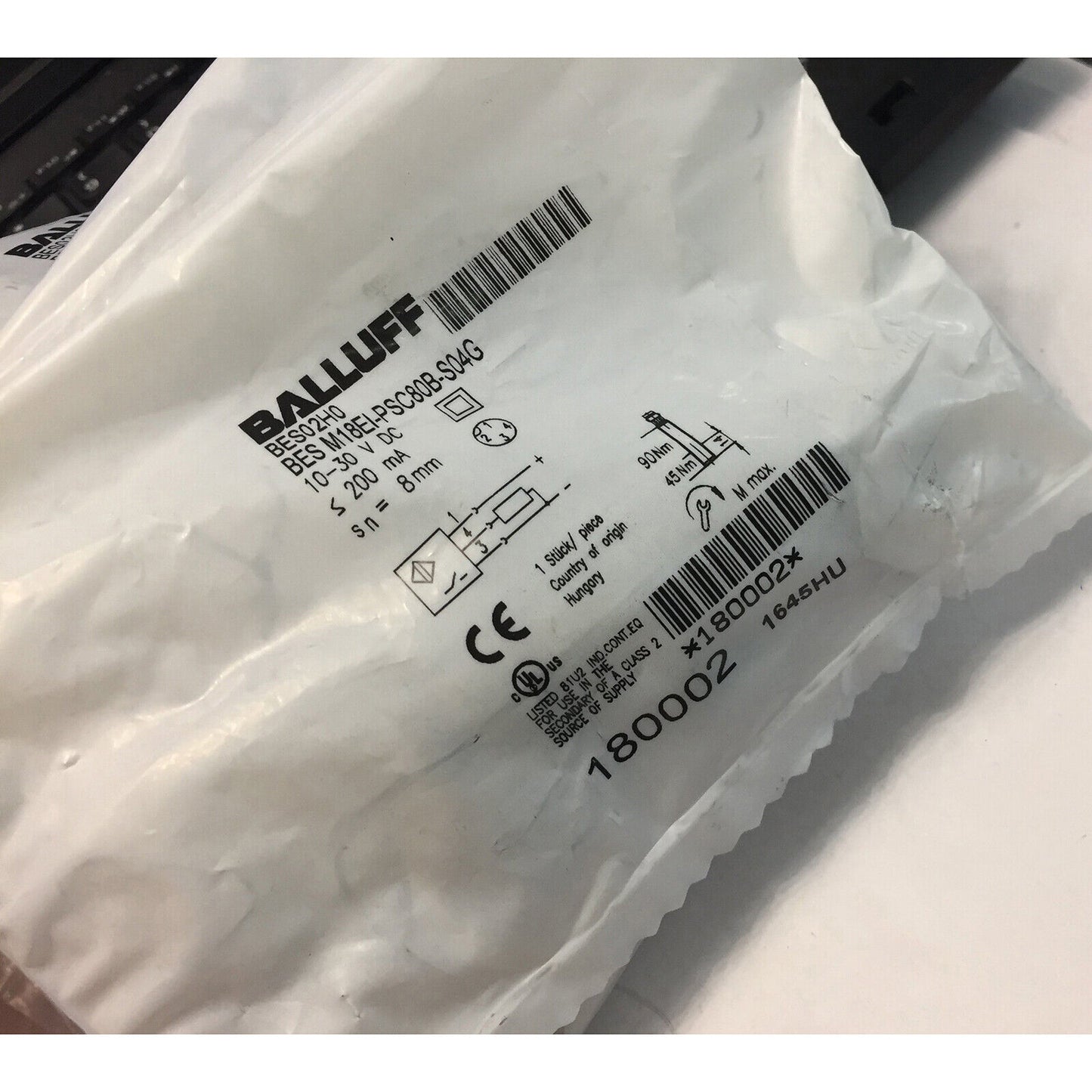 1 PC BALLUFF Sensor BES M18EI-PSC80B-S04G - BALLUFF