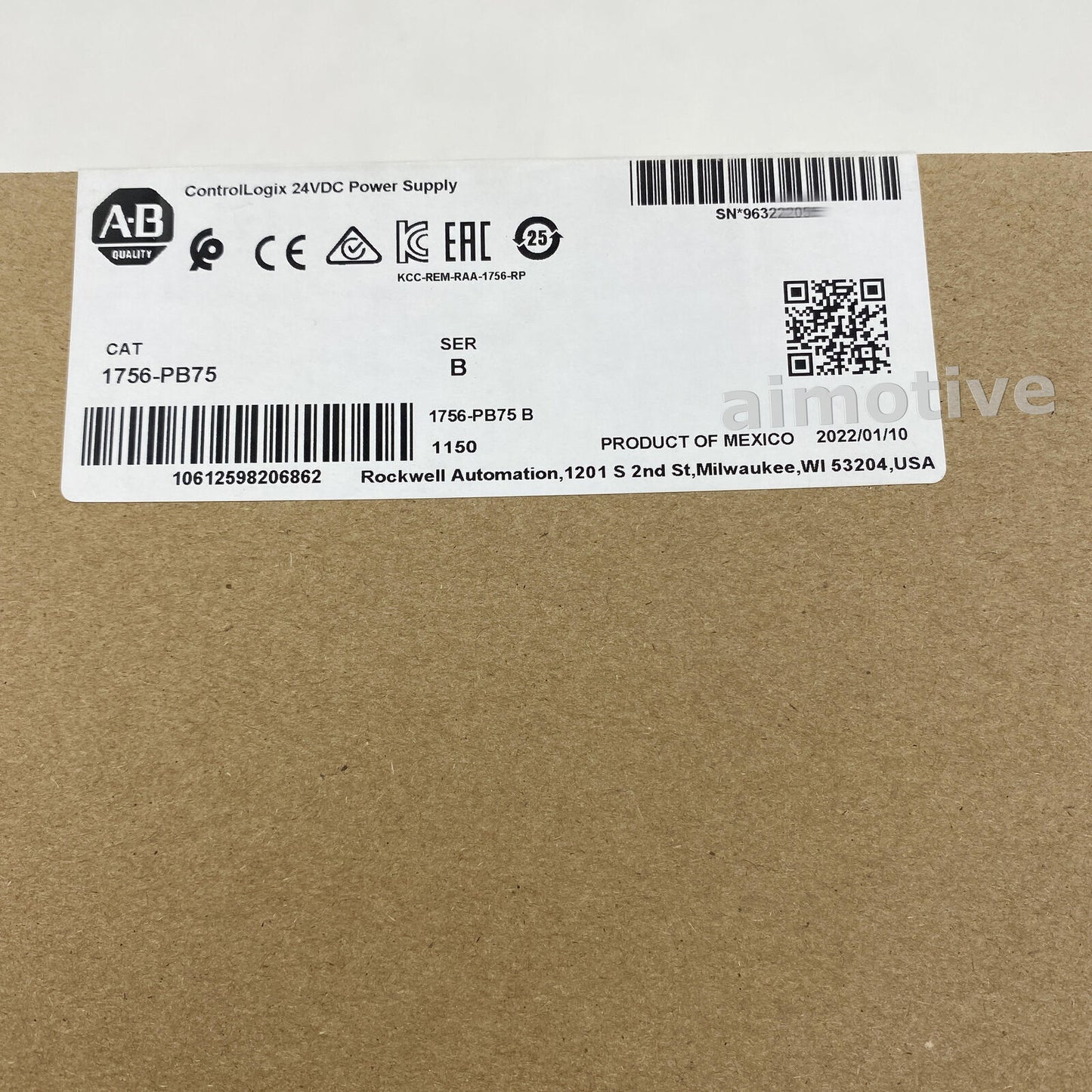 Allen-Bradley SEaled AB 1756PB75 AC Power Supply - 2023 New - ALLEN-BRADLEY