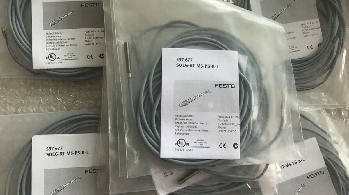 new FESTO SOEG-RT-M5-PS-K-L 537677 Proximity Sensor - FESTO