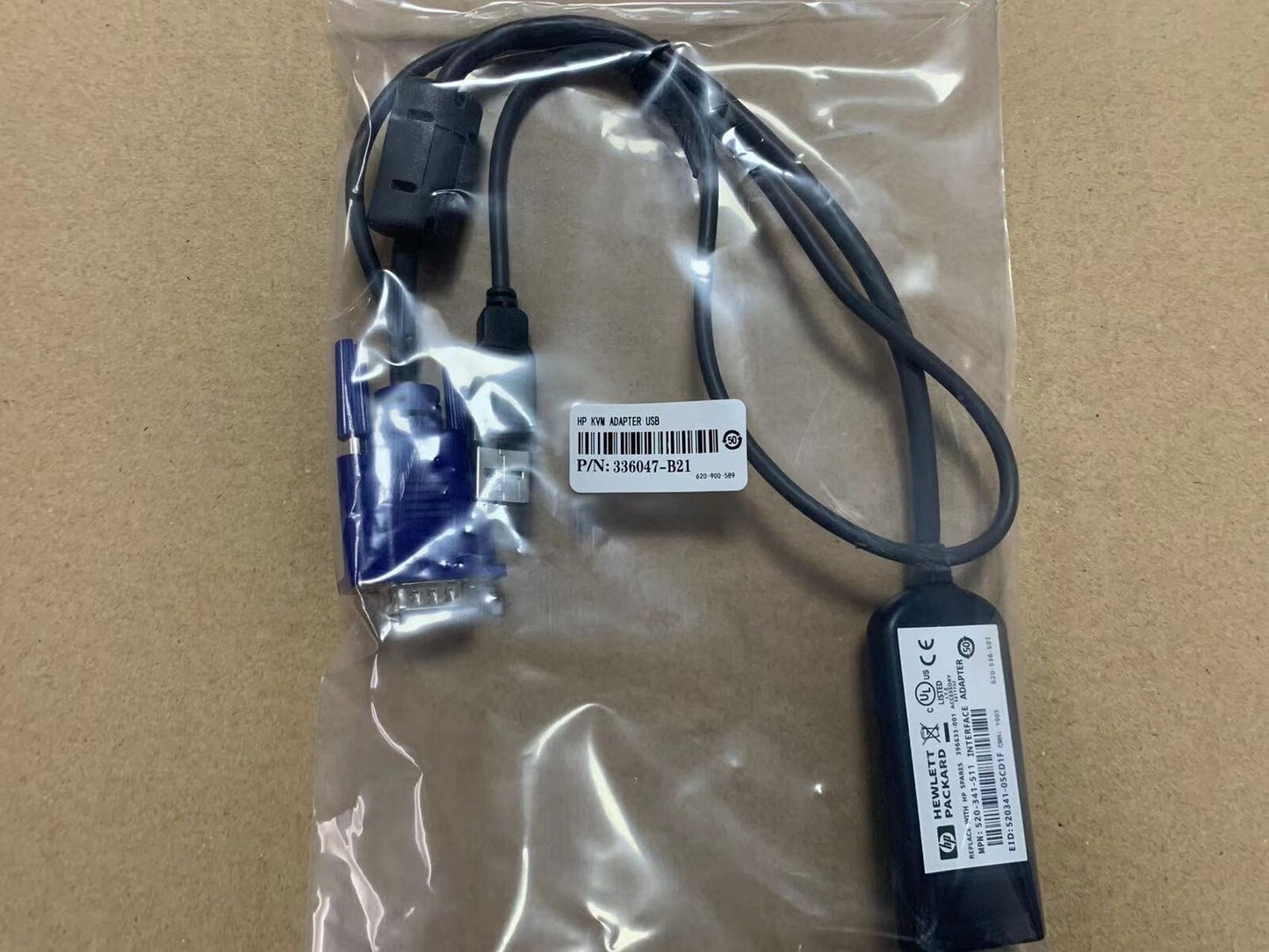new 1PC HP KVM USB Interface Adapter Cable 336047-B21 Spare 396633-001