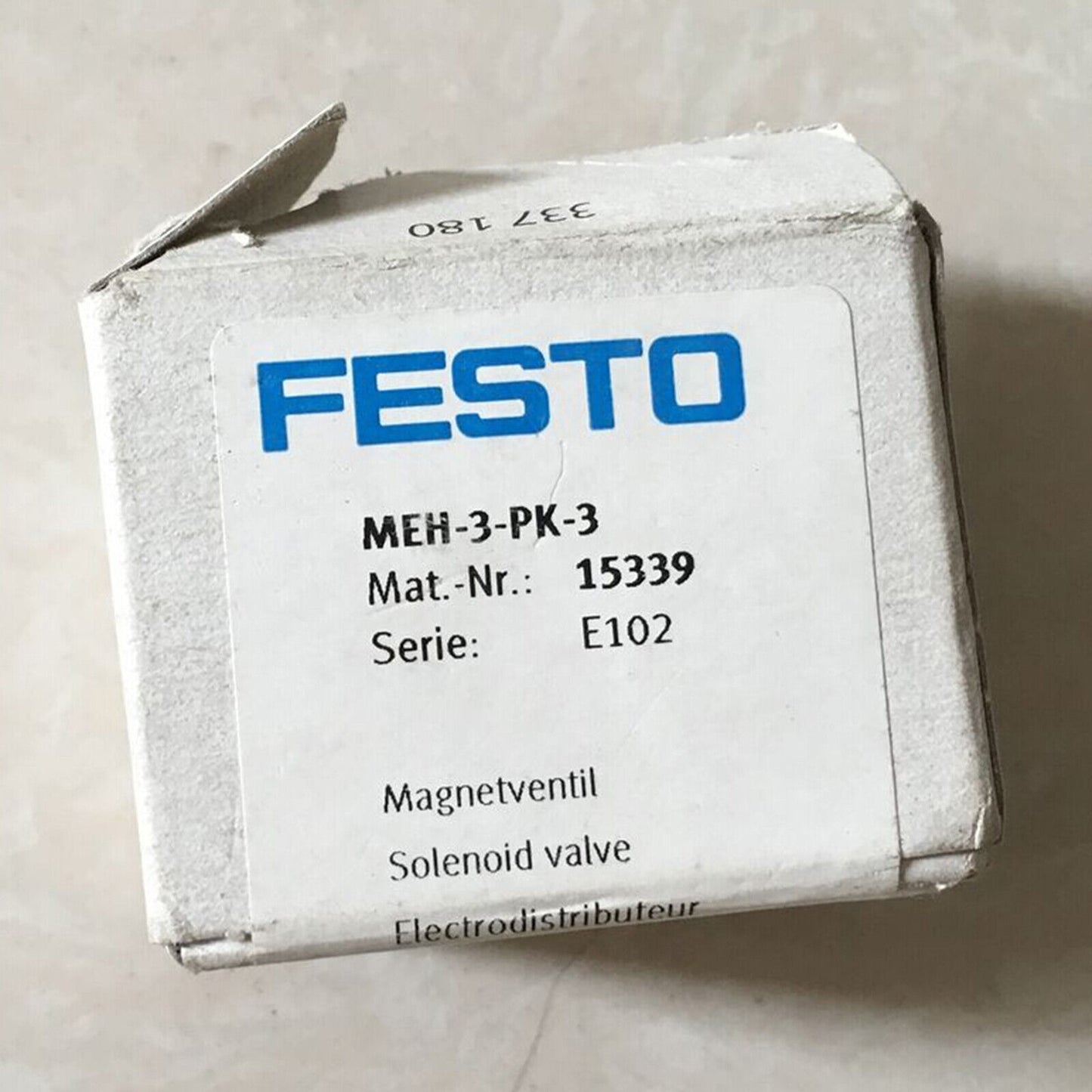 FESTO MEH-3-PK-3 15339 Solenoid Valve in Box Spot Stock - FESTO