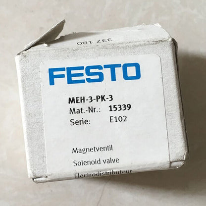 FESTO MEH-3-PK-3 15339 Solenoid Valve in Box Spot Stock - FESTO