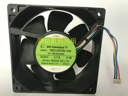 1pcs SERVO CNDC24B7SM-049 DC24V 0.17A 4.1W 12038 cooling fan 4pin