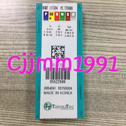 new 10PCS/box Taegutec CNC blade DCMT11T304PC TT9080 - TAEGUTEC