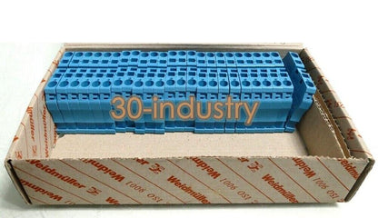50pcs Weidmüller Blue Terminal ZDU 6 BL - Model 1608630000 - WEIDMÜLLER