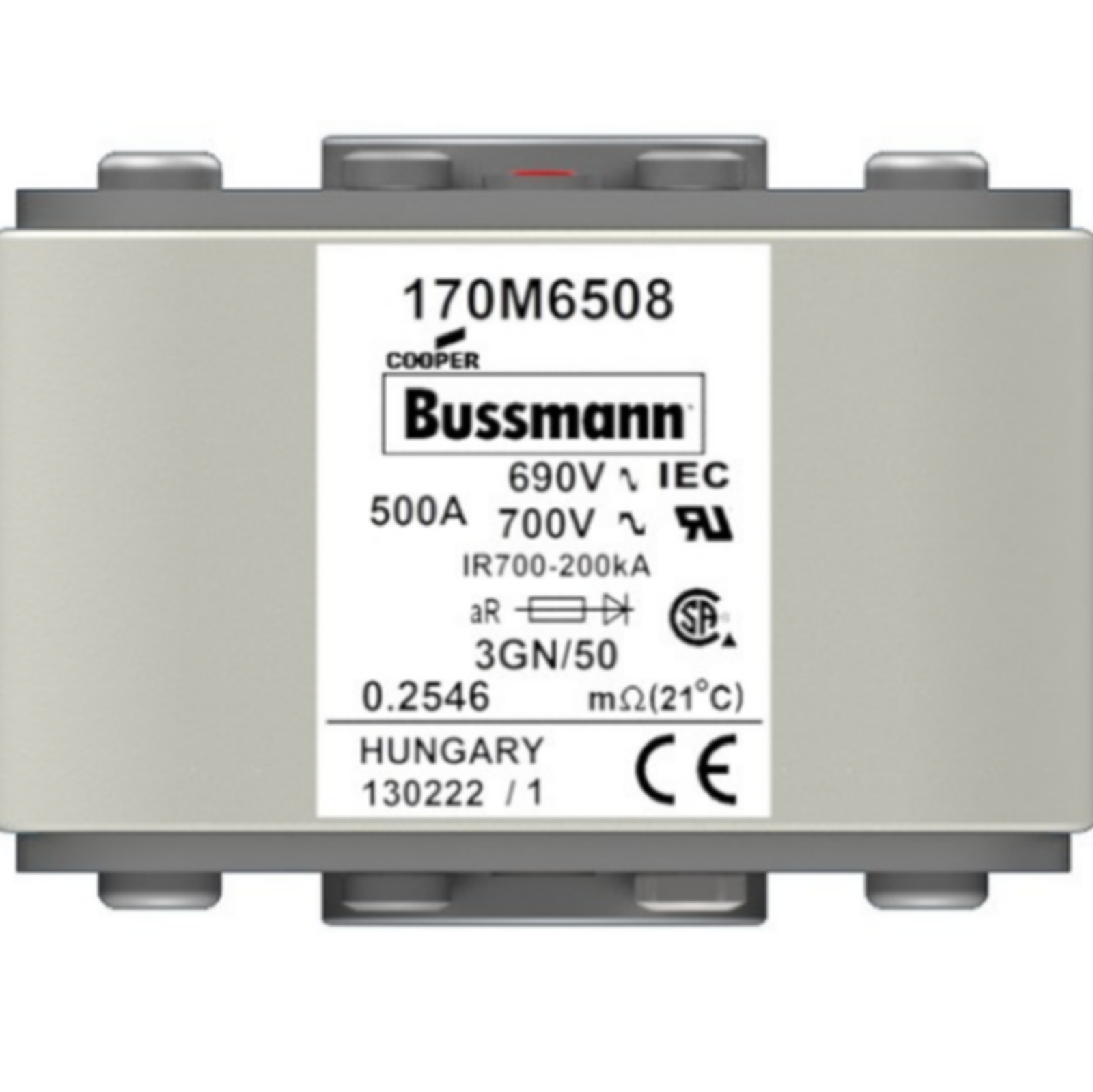 Bussman 170M6508 Fuse Holder | Bussman Fuse Holder 170M6508 | Bussman 170M6508 - BUSSMAN
