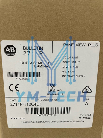 Sealed Allen-Bradley Panelview Plus 2711P-T10C4D1 10.4 Color - ALLEN-BRADLEY