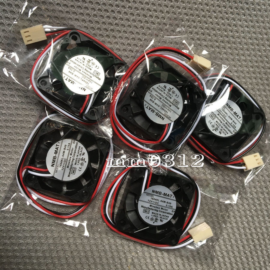 NMB-MAT 1604KL-04W-B49 4010 4CM 12V 0.1A 40*40*10mm Power Supply Fan CPU Fan