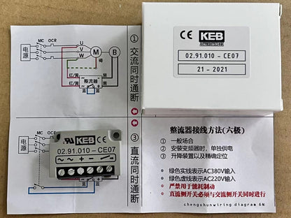 new KEB 02.91.010-CE07 Half-wave rectifier Keb Rectifier 02.91.010-CE07
