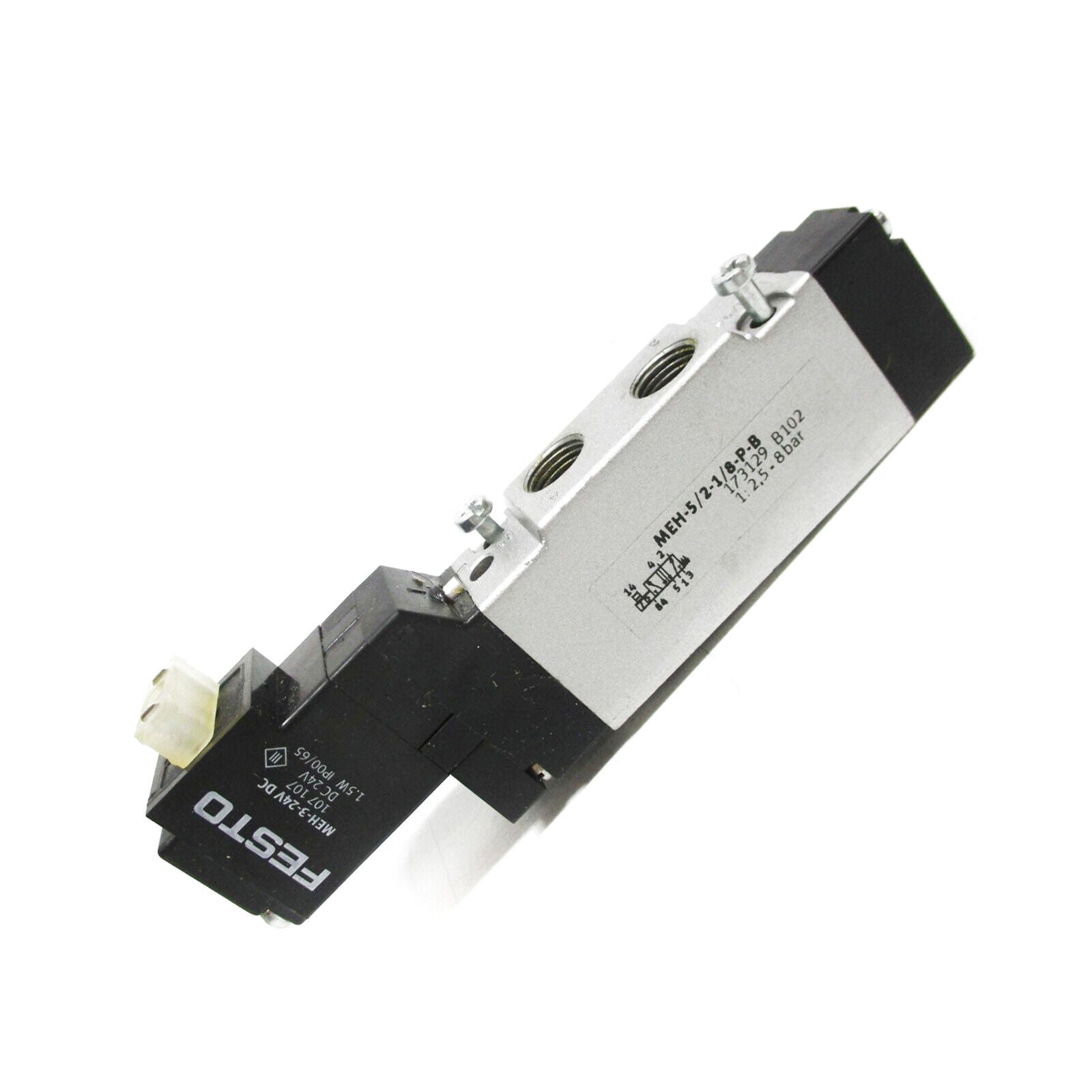FESTO MEH-5/2-1/8-P-B 173129 PNEUMATIC SOLENOID VALVE - FESTO
