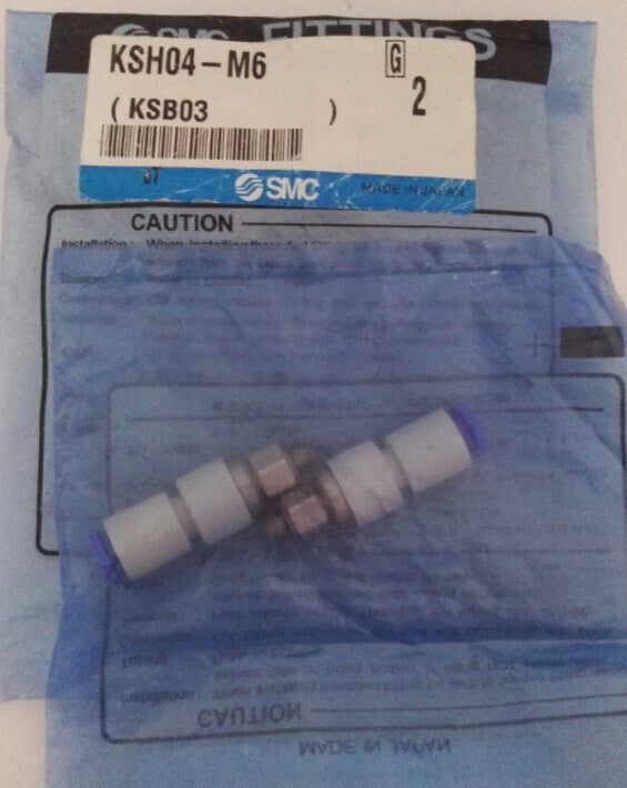 1Bag/2pcs SMC KSH04-M6 KSH04M6 Fittings Free Shipping #SM
