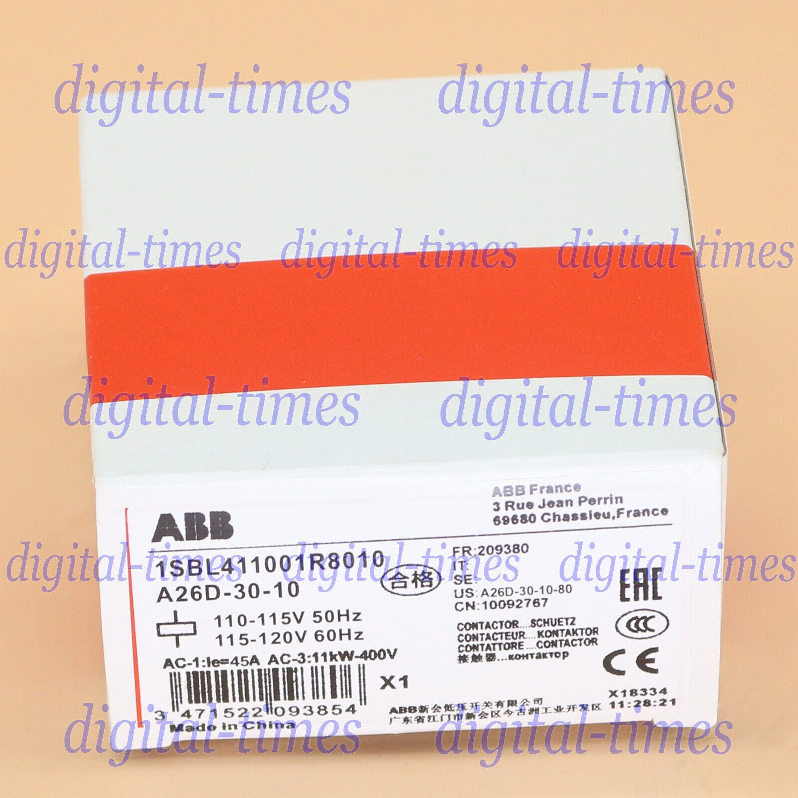 new   ABB A26D-30-10 110V AC Contactor