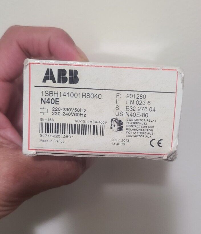 new ABB N40E 1SBH141001R8040 Contactor Relay 220-230V50Hz/230-240V60Hz - ABB