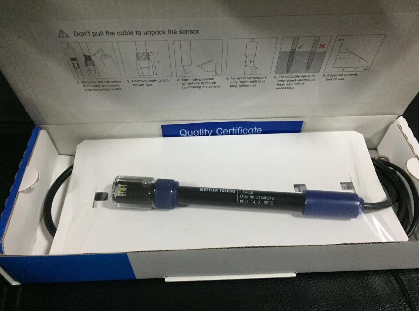 new  METTLER TOLEDO LE438 Electrode PH Meter Composite Electrode PH Meter Probe/