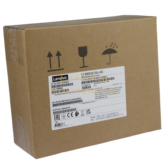 Lenovo 00YK028 7XB7A00039 600GB 2.5'' 15K 12GB/s SAS Internal Hard Drive