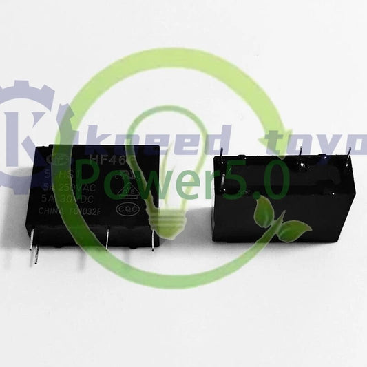 10Pcs HongFa HF46F-5-HS1 5VDC 5A 250VAC Power Relay 4Pin ~
