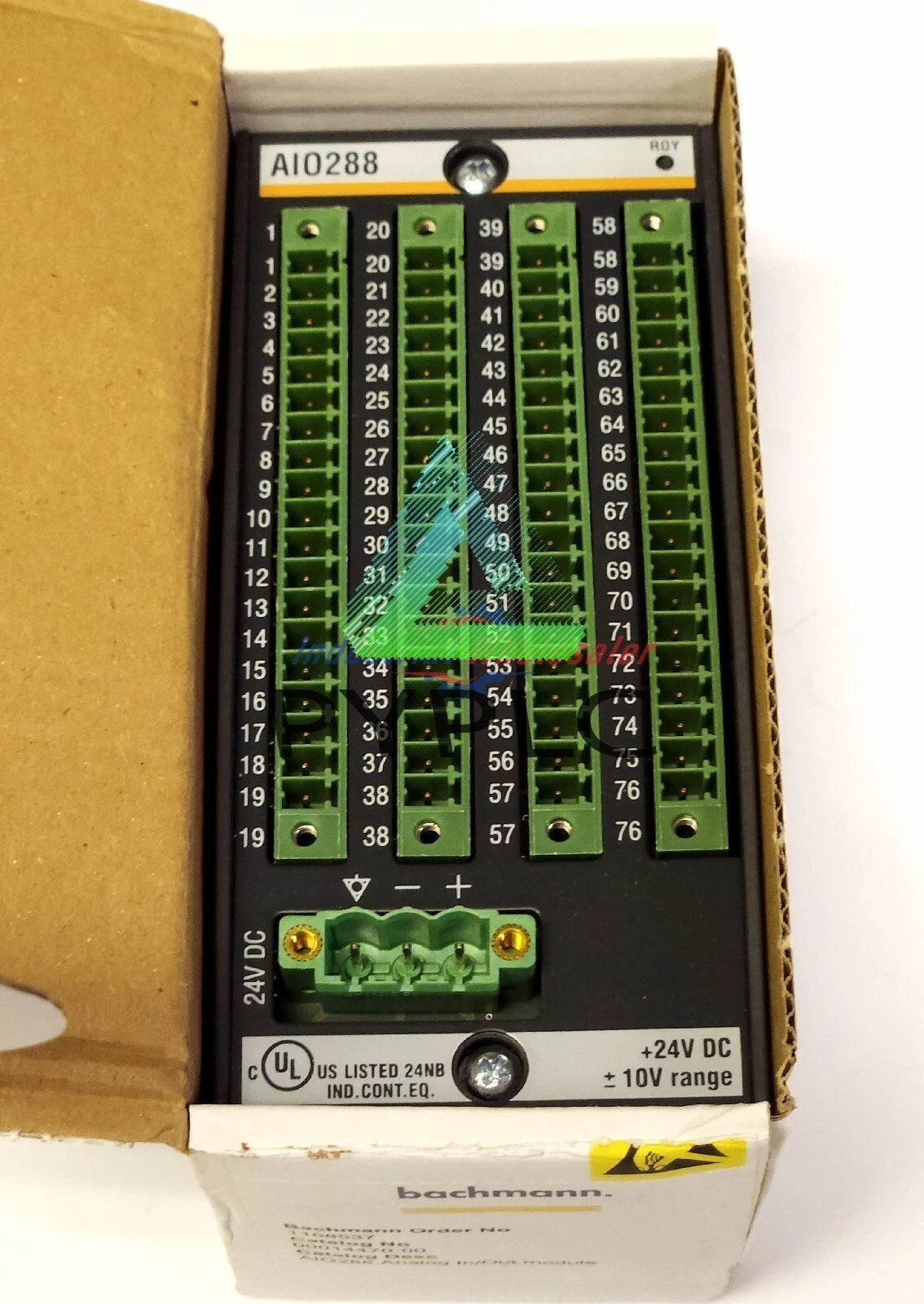 1PC BACHMANN AIO288 ANALOG Input Output Module 1168537 00014470-00 24 VDC